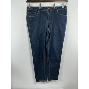 Womans Excellent Condition Lane Bryant Genius Fit Skinny Blue Jeans Size 18 R